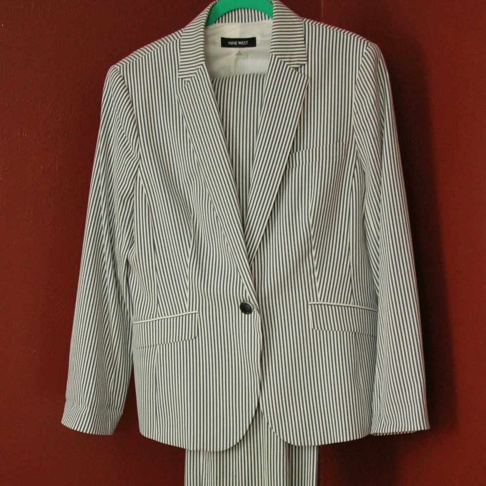 Calvin Klein pin striped Suit